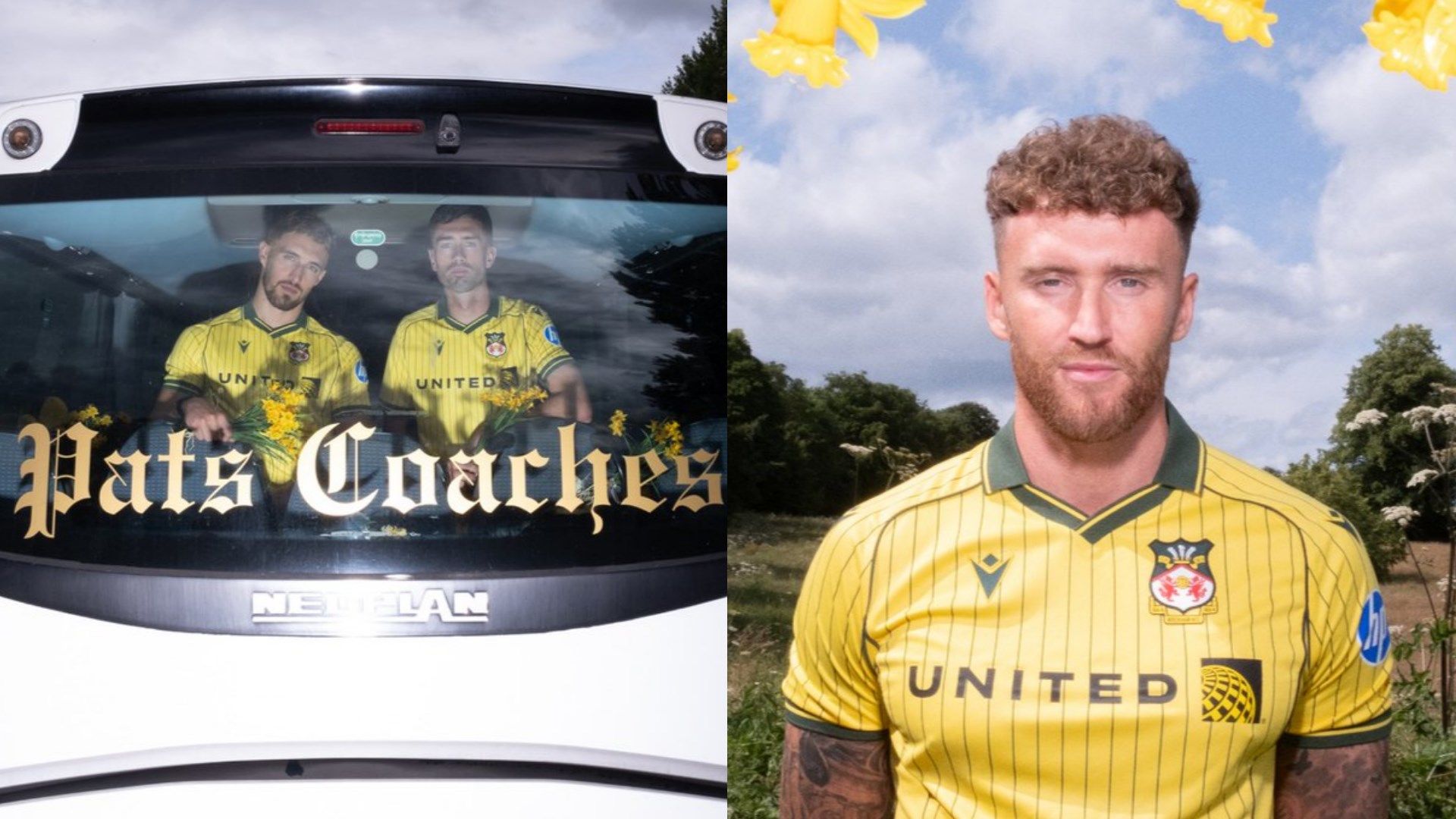 Wrexham away kit: Fresh daffodil design unveiled 7 GOAL20 20Multiple20Images20 20220Split20 20Facebook201 3