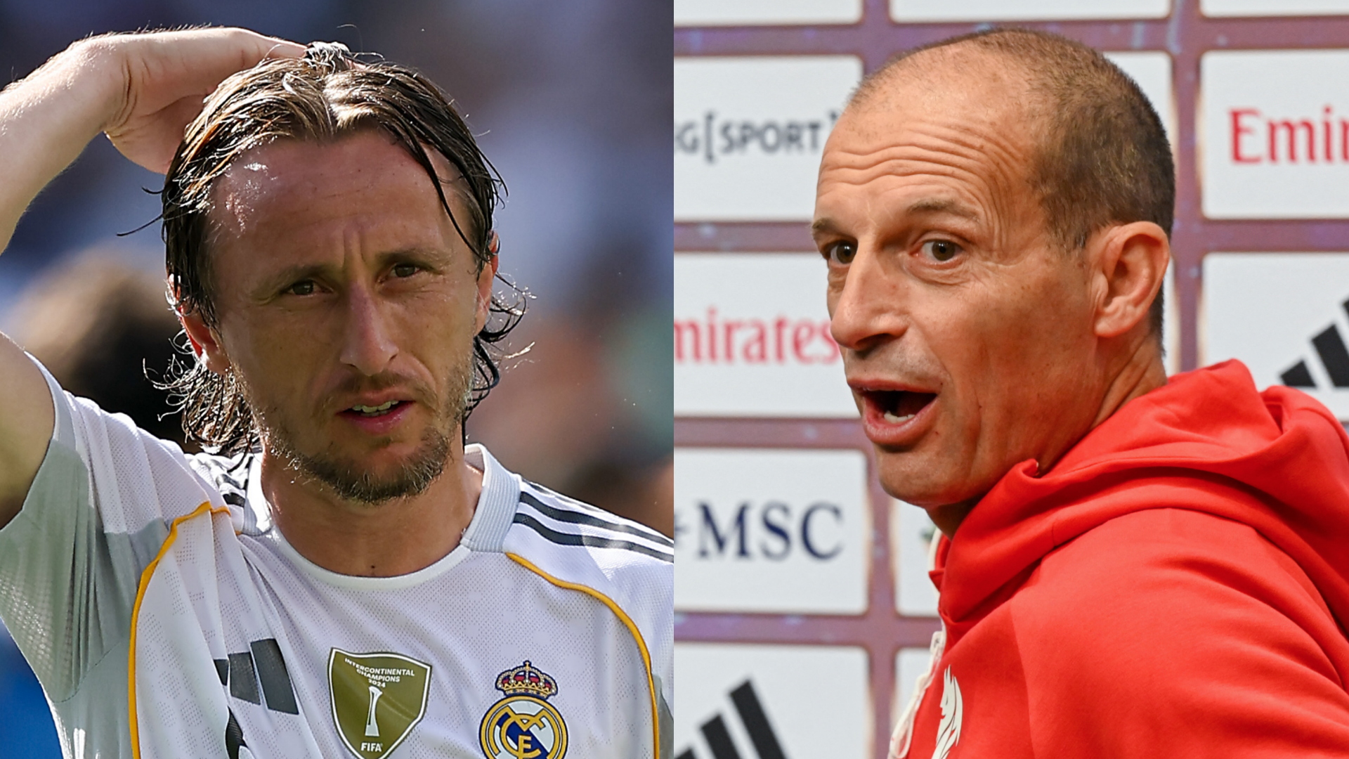 'Champion' Luka Modric will be key for AC Milan goals as Massimiliano Allegri opens up on positive side of missing out on Champions League 2 GOAL20 20Multiple20Images20 20220Split20 20Facebook91