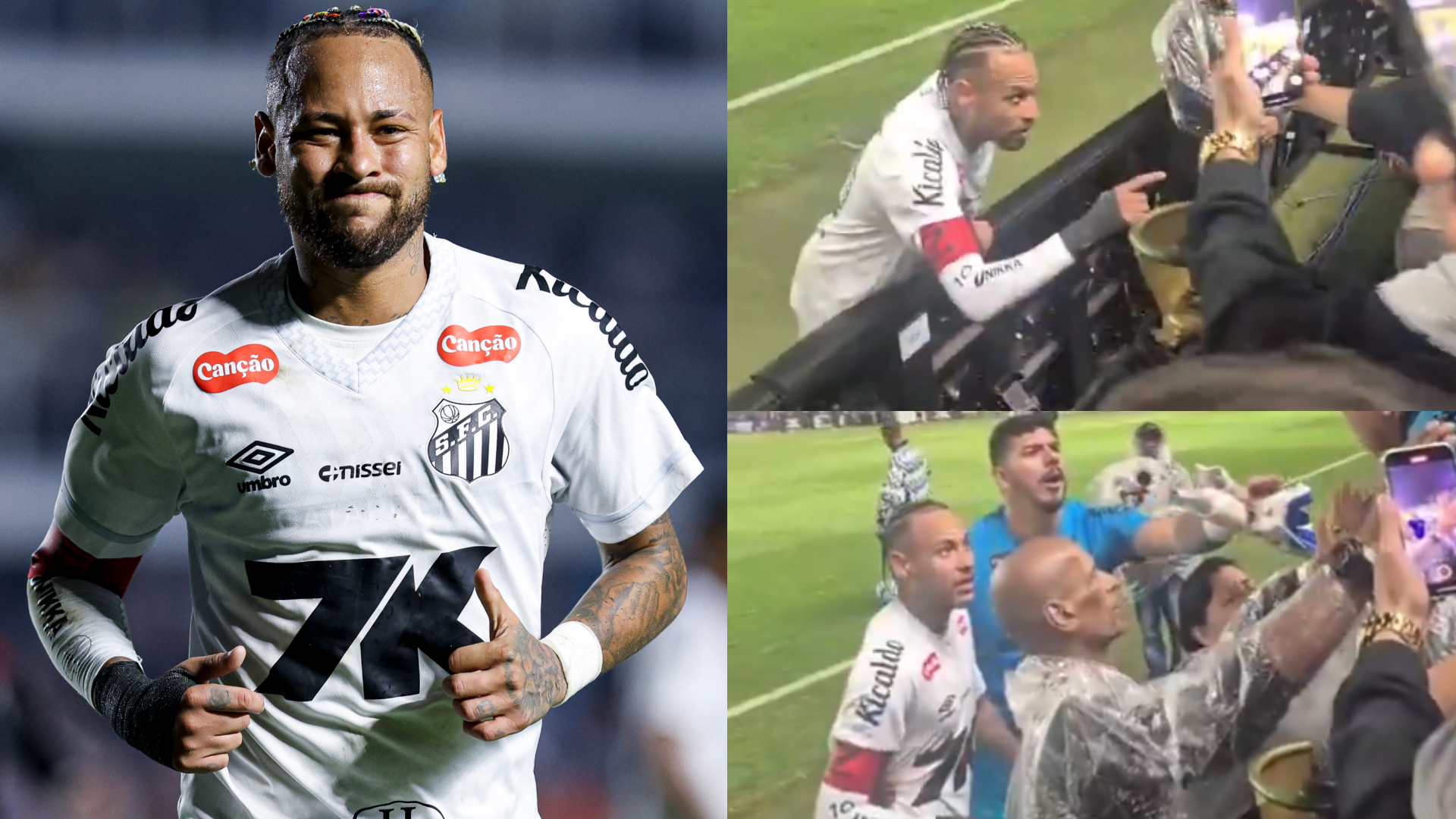 Neymar hits back after being 'unfairly offended' in heated clash with fan during Santos defeat 16 GOAL20 20Multiple20Images20 20320Stacked20 20Facebook2062