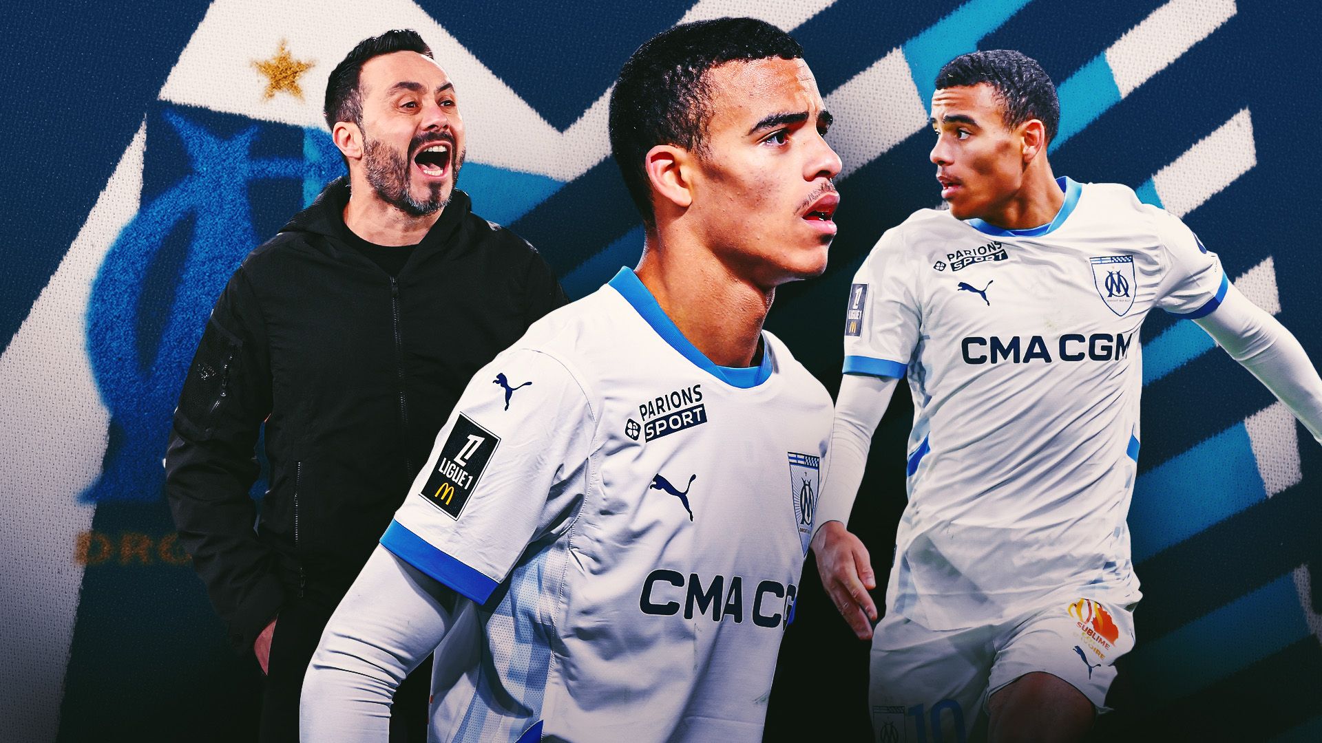 VIDEO: 'I'm ready to lose it all!' - Mason Greenwood singled out by furious Roberto De Zerbi in dressing room after Marseille's 3-0 Le Classique defeat to PSG as shocking rant revealed in new documentary 6 Mason20Greenwood20focus