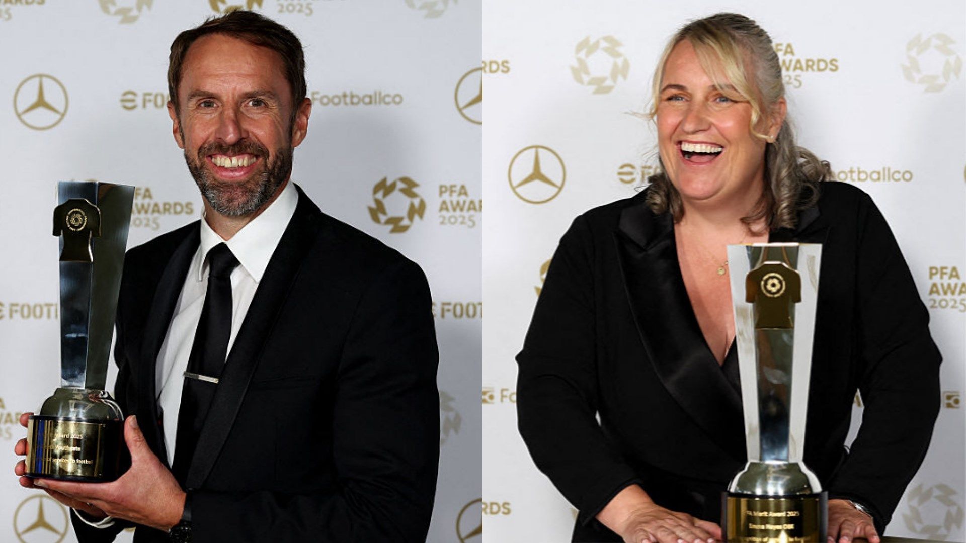 Southgate and Hayes Celebrated at PFA Awards for Football Impact 3 GOAL20 20Multiple20Images20 20220Split20 20Facebook201 3