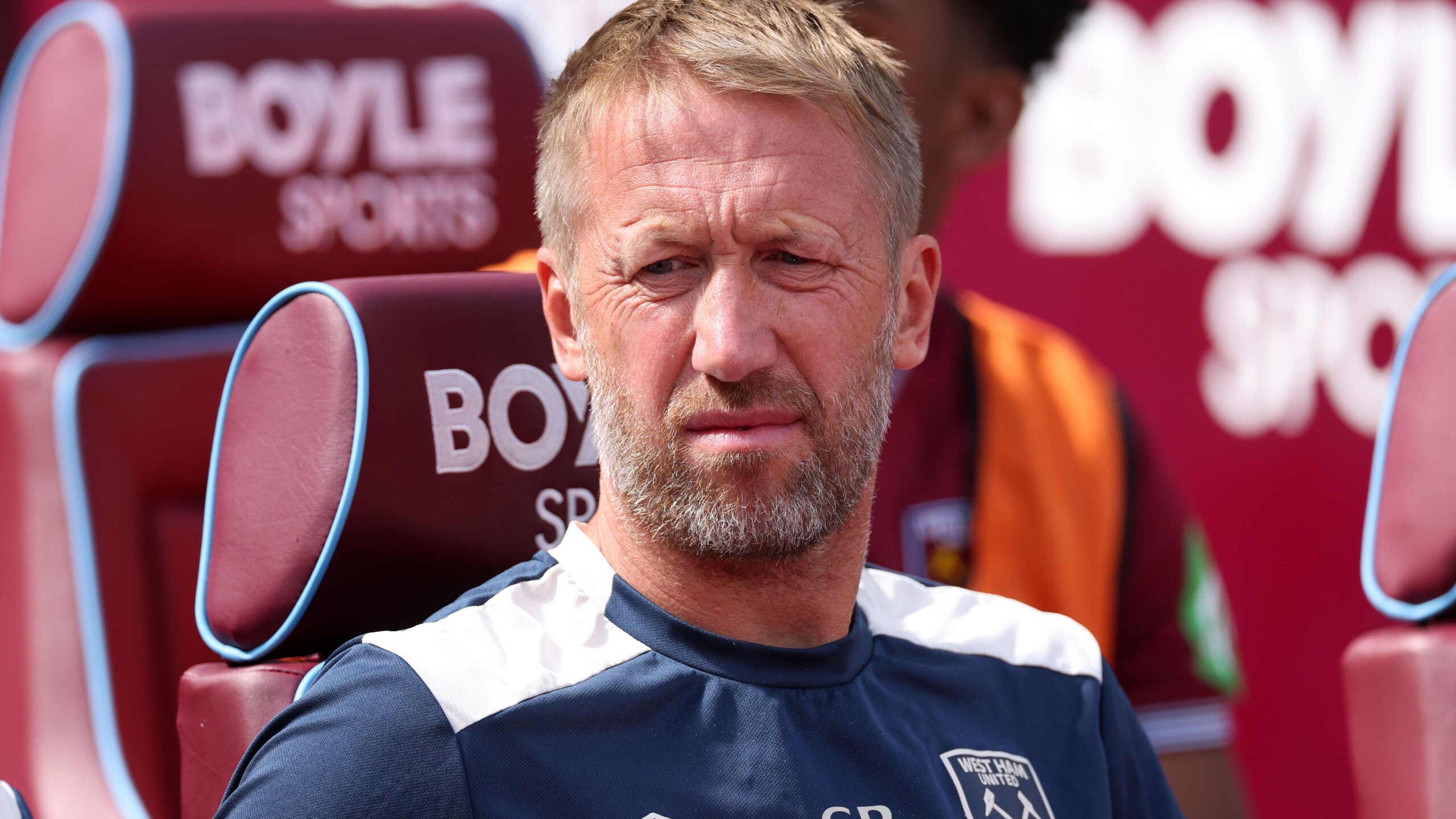 Graham Potter Responds to Face-Swap Memes Amid West Ham Pressure 2 GettyImages 2229228354 scaled