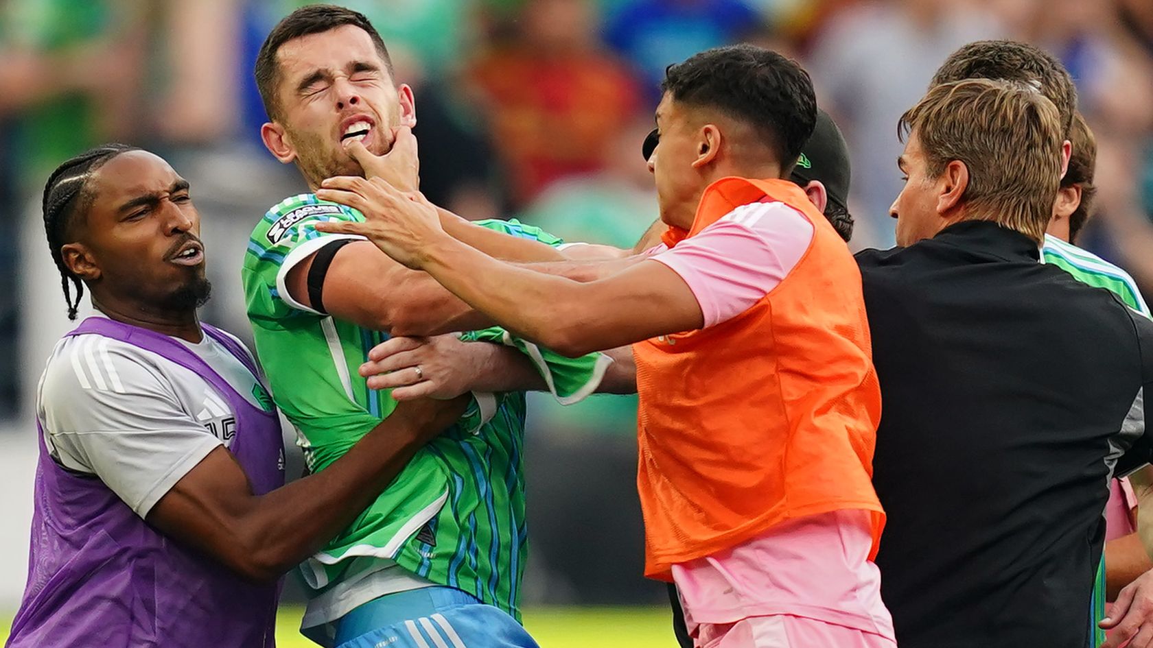 Inter Miami vs Seattle Sounders: Leagues Cup Final Marred by Post-Match Brawl 6 GettyImages 2233100113
