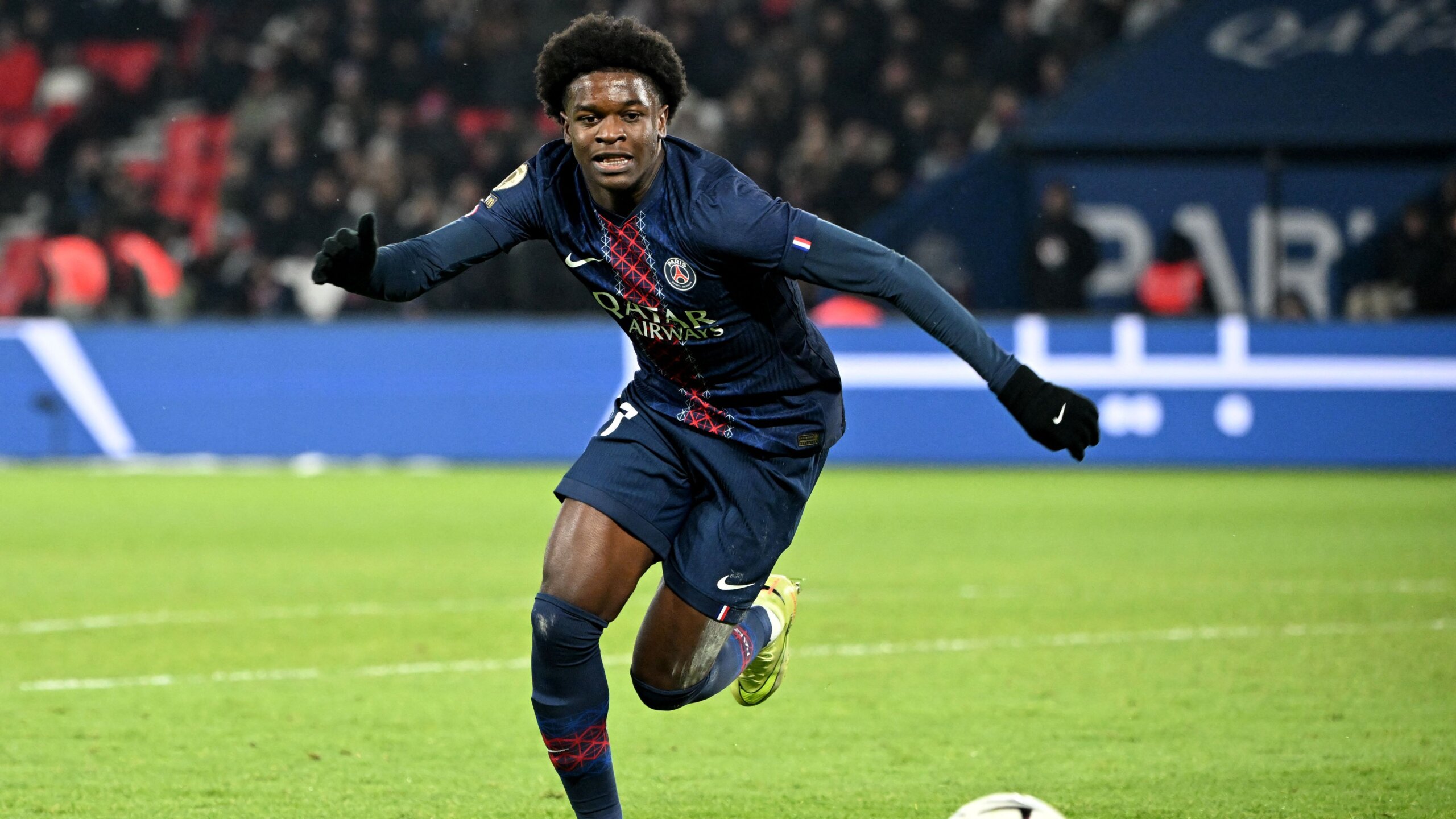 PSG Sensation Quentin Ndjantou Shines in Champions League Debut 7 GettyImages 2247401175 scaled