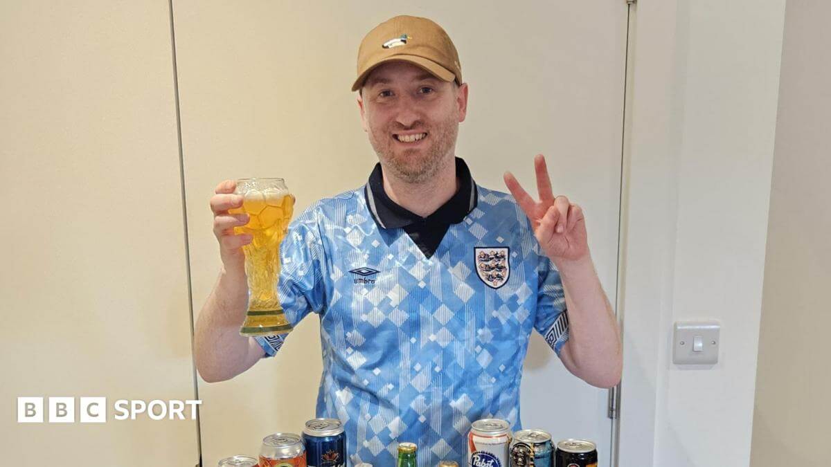 Meet the England fan who collected beer from every World Cup nation 1 00acff10 641e 11f1 9216 c3eba4acaf31