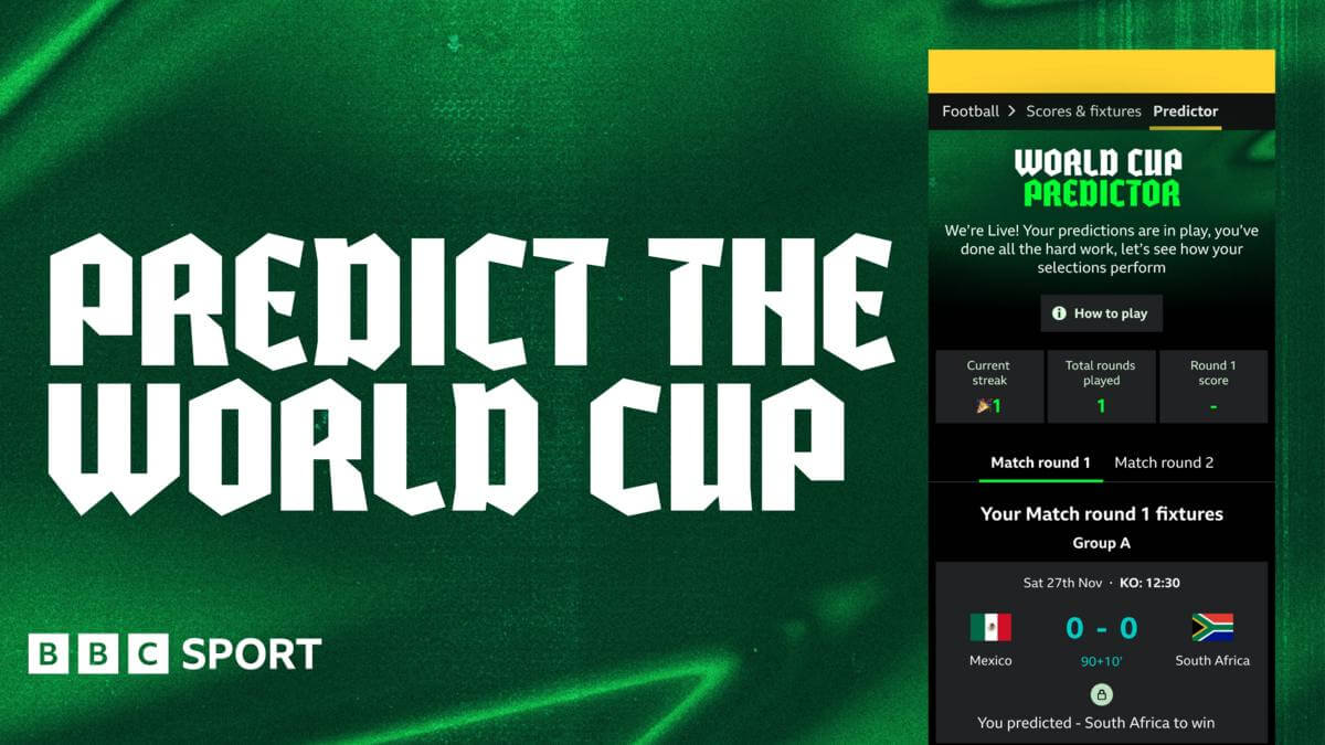 Play BBC Sport's new World Cup predictor game 1 daffe870 5f51 11f1 89a3 d1f559421220